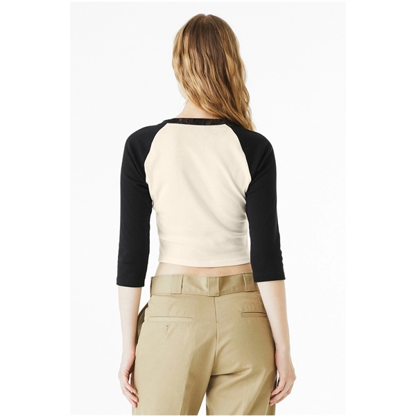 Bella + Canvas Ladies' Micro Ribbed Three-Quarter Raglan ... - Bella + Canvas Ladies' Micro Ribbed Three-Quarter Raglan ... - Image 18 of 55