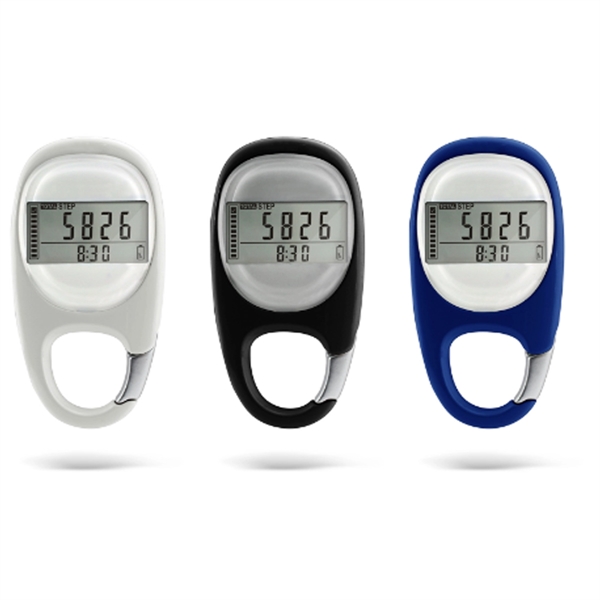 3D Walking Pedometer Carabiner Clip - 3D Walking Pedometer Carabiner Clip - Image 1 of 1