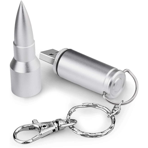 Bullet 16G Usb Flash Drive Keychain - Bullet 16G Usb Flash Drive Keychain - Image 2 of 6