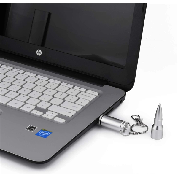 Bullet 16G Usb Flash Drive Keychain - Bullet 16G Usb Flash Drive Keychain - Image 5 of 6