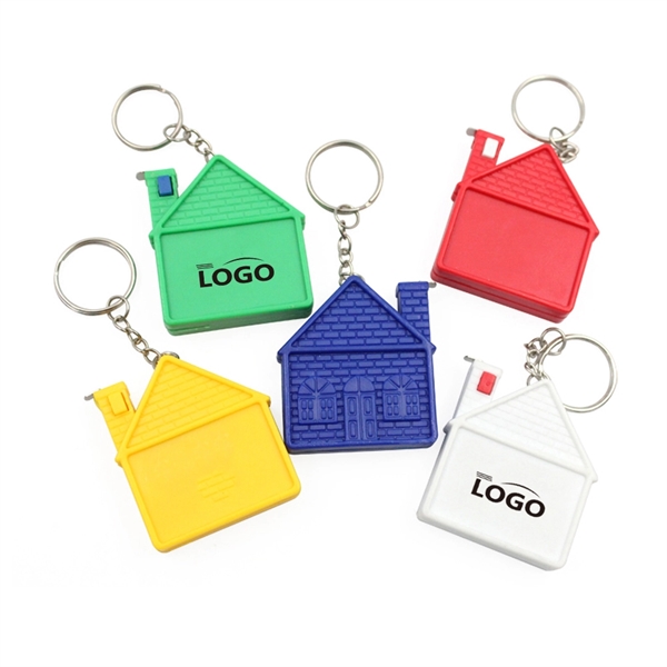 House shape tape measure key chain - House shape tape measure key chain - Image 0 of 1