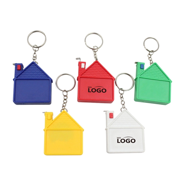Promo House Tape Measure Key Chains - Promo House Tape Measure Key Chains - Image 0 of 1