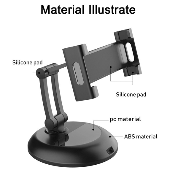 Adjustable Foldable Desktop Cell Phone Tablet Stand Holer - Adjustable Foldable Desktop Cell Phone Tablet Stand Holer - Image 1 of 3