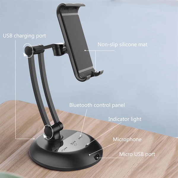 Adjustable Foldable Desktop Cell Phone Tablet Stand Holer - Adjustable Foldable Desktop Cell Phone Tablet Stand Holer - Image 3 of 3