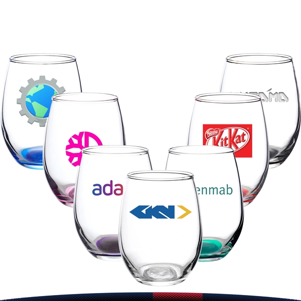 9 oz. Arc Stemless Wine Glasses - 9 oz. Arc Stemless Wine Glasses - Image 0 of 9