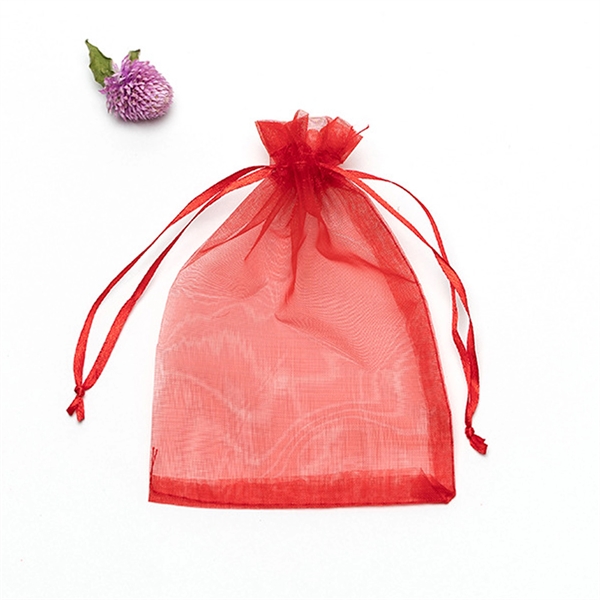 Multi-Size Drawstring Mesh Organza Gift Bag - Multi-Size Drawstring Mesh Organza Gift Bag - Image 5 of 9