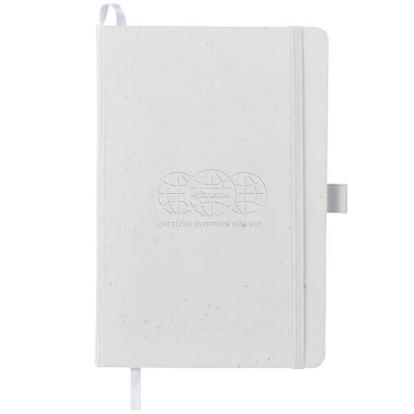 5.5" x 8.5" FSC® Recycled Seed Paper Bound Journal - 5.5" x 8.5" FSC® Recycled Seed Paper Bound Journal - Image 0 of 0