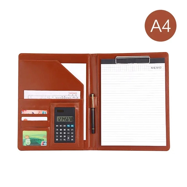 Leo Executive Leatherette A4 Padfolio - Leo Executive Leatherette A4 Padfolio - Image 3 of 4