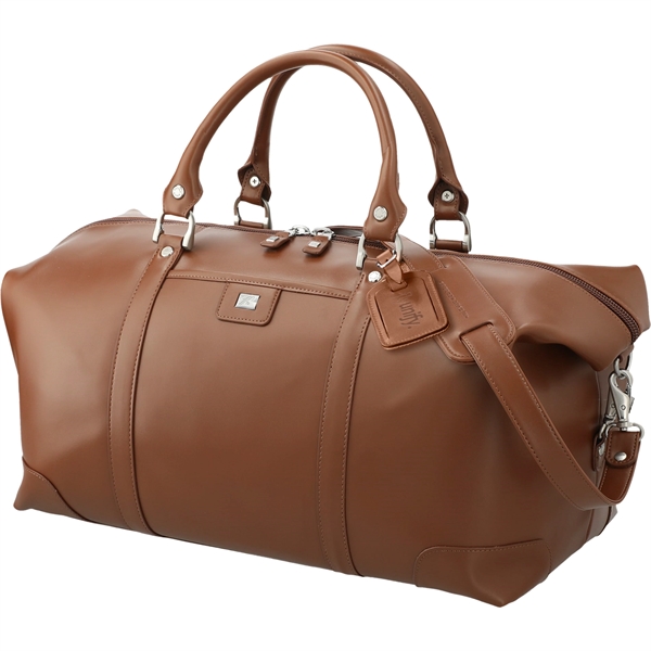 Cutter & Buck® 19" Leather Weekender Duffel Bag - Cutter & Buck® 19" Leather Weekender Duffel Bag - Image 7 of 7