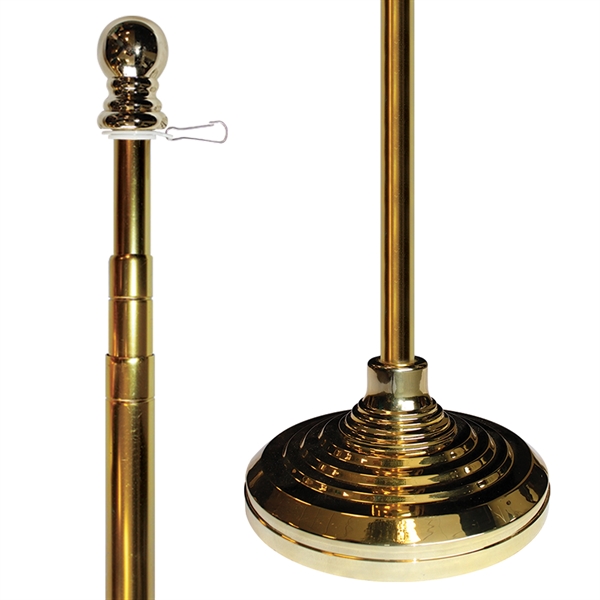 Indoor & Parade Telescopic Pole And Base Kit - 8ft - Indoor & Parade Telescopic Pole And Base Kit - 8ft - Image 1 of 3