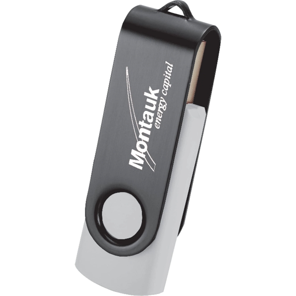 Rotate Black Clip Flash Drive 2GB - Rotate Black Clip Flash Drive 2GB - Image 1 of 3