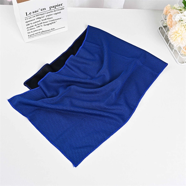 Double-color Cooling Ice Towel With Zipper Bag - Double-color Cooling Ice Towel With Zipper Bag - Image 2 of 3