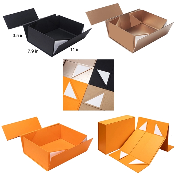 Premium Foldable Paper Gift Box w/ Magnetic Buckle - Premium Foldable Paper Gift Box w/ Magnetic Buckle - Image 1 of 1