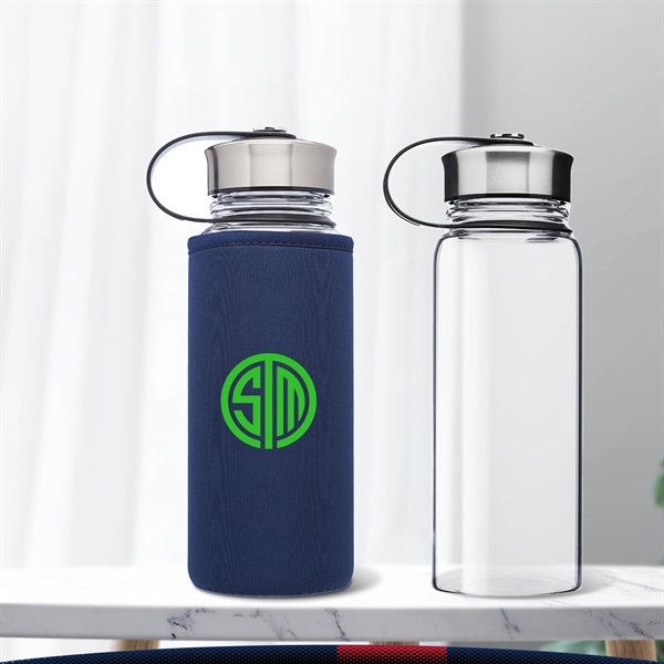 Melathy Glass Water Bottle - 25 OZ. - Melathy Glass Water Bottle - 25 OZ. - Image 1 of 4