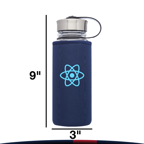 Melathy Glass Water Bottle - 25 OZ. - Melathy Glass Water Bottle - 25 OZ. - Image 2 of 4