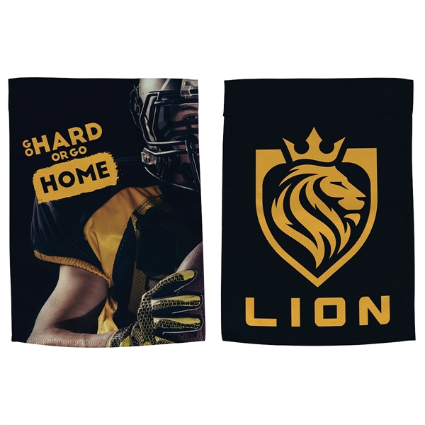 Custom Polyester Poplin Garden Flag 17- x 12- 220GSM Full Color on