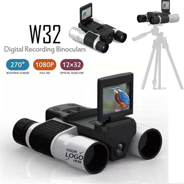 12x32 Rotating LCD Display Digital Binoculars Camera - 12x32 Rotating LCD Display Digital Binoculars Camera - Image 0 of 4