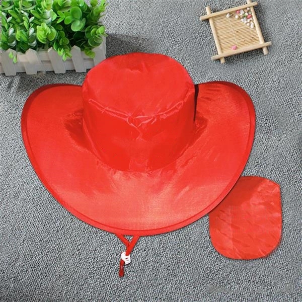 Nylon Foldable Hat With Pouch - Nylon Foldable Hat With Pouch - Image 2 of 2