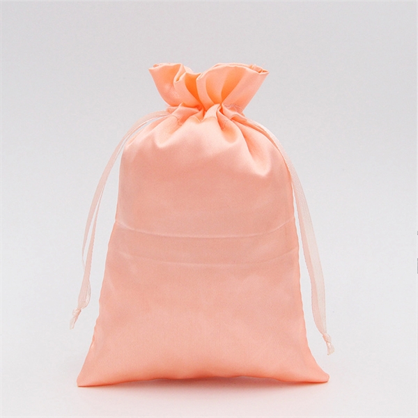 Multi-Size Drawstring Satin Gift Bag - Multi-Size Drawstring Satin Gift Bag - Image 4 of 9