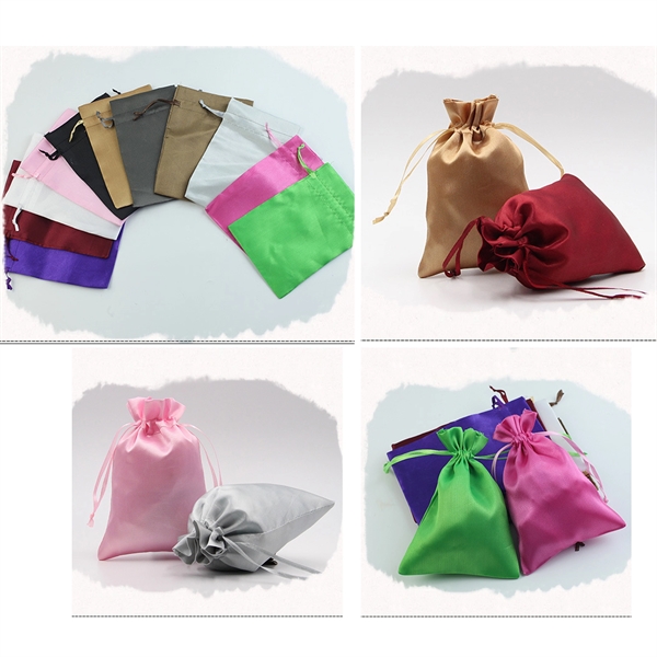 Multi-Size Drawstring Satin Gift Bag - Multi-Size Drawstring Satin Gift Bag - Image 9 of 9