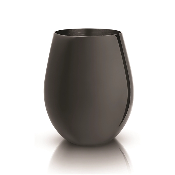 Gunmetal Stemless Wine Glasses by Viski® - Gunmetal Stemless Wine Glasses by Viski® - Image 1 of 2