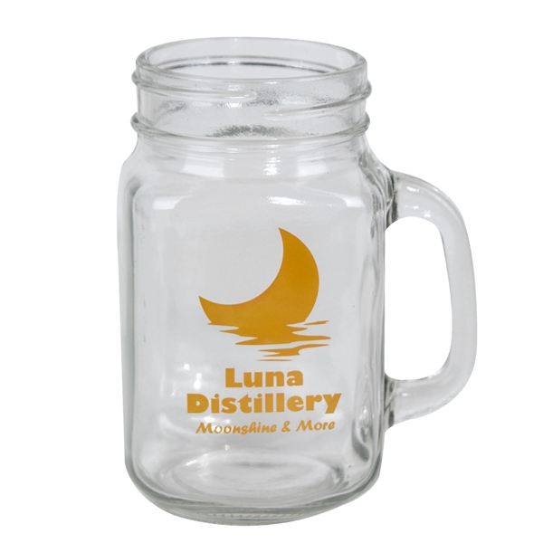 16 oz. Sunny Day Mason Jar (1 Color Imprint) - 16 oz. Sunny Day Mason Jar (1 Color Imprint) - Image 3 of 4
