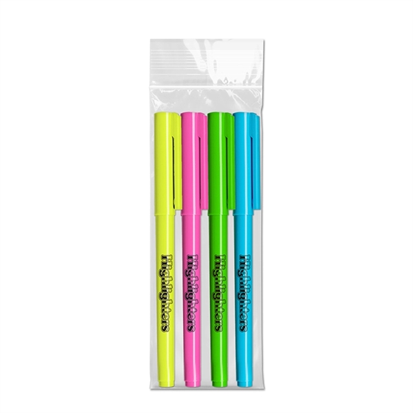 Brite Spots Pocket Highlighter - USA Made - 4 Pack