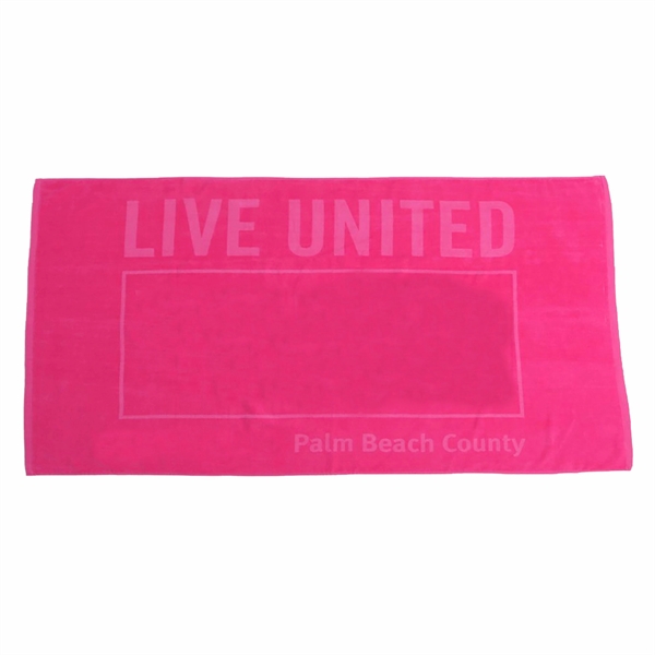 Premium Velour, 30 x 60, Classic, Color Beach Towel - Premium Velour, 30 x 60, Classic, Color Beach Towel - Image 10 of 13