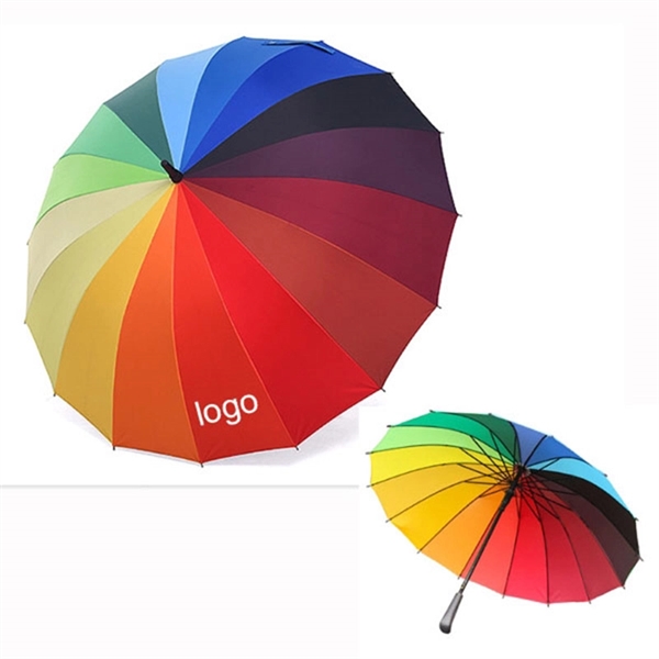 Lgbt Gay Pride Rainbow Umbrella - Lgbt Gay Pride Rainbow Umbrella - Image 1 of 2