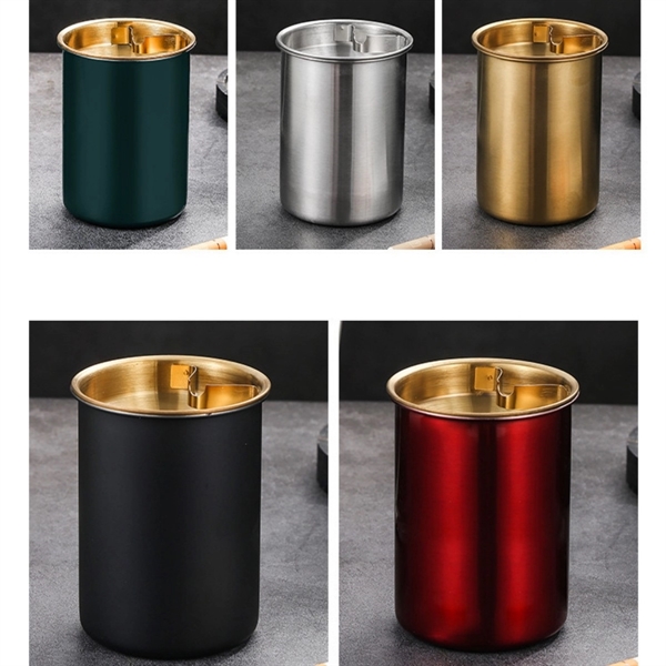 Car Mounted Stainless Steel Funnel Ashtray - Car Mounted Stainless Steel Funnel Ashtray - Image 1 of 1