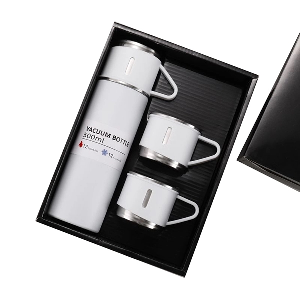 16.9oz Vacuum Insulated Bottle with 3 Cups - 16.9oz Vacuum Insulated Bottle with 3 Cups - Image 4 of 10