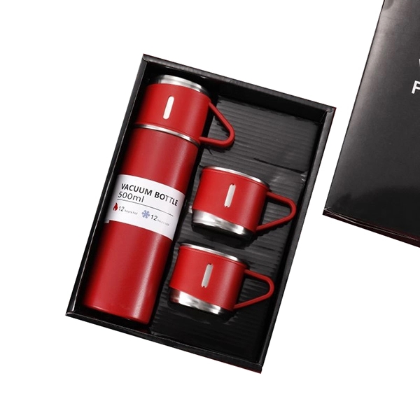 16.9oz Vacuum Insulated Bottle with 3 Cups - 16.9oz Vacuum Insulated Bottle with 3 Cups - Image 6 of 10