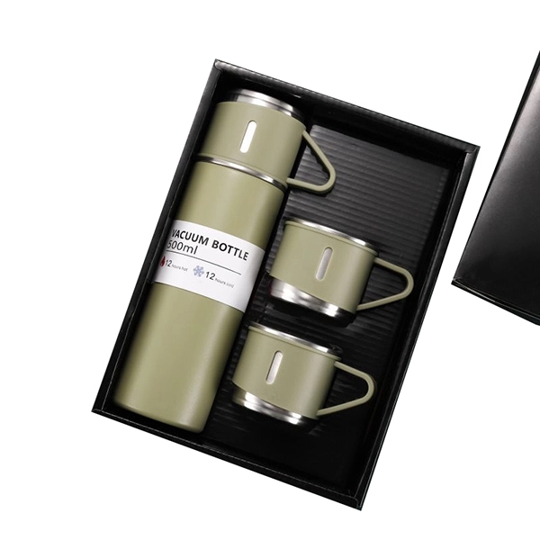 16.9oz Vacuum Insulated Bottle with 3 Cups - 16.9oz Vacuum Insulated Bottle with 3 Cups - Image 7 of 10