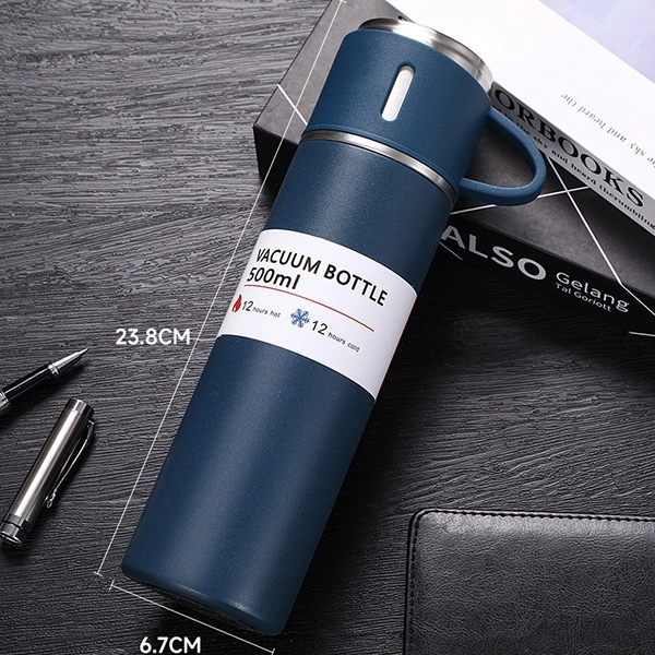 16.9oz Vacuum Insulated Bottle with 3 Cups - 16.9oz Vacuum Insulated Bottle with 3 Cups - Image 9 of 10