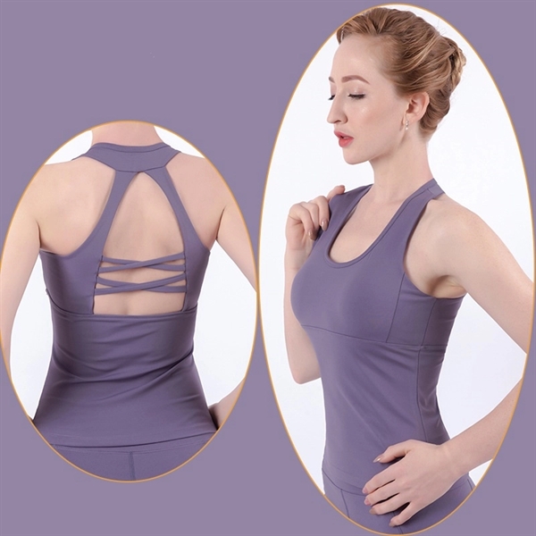 Women Workout Yoga Tank Top - Women Workout Yoga Tank Top - Image 4 of 6