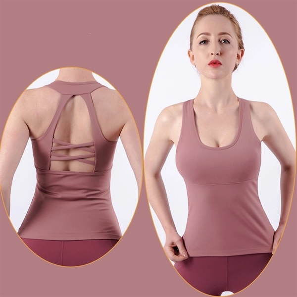 Women Workout Yoga Tank Top - Women Workout Yoga Tank Top - Image 5 of 6