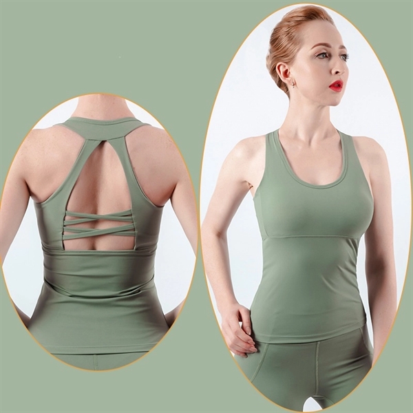 Women Workout Yoga Tank Top - Women Workout Yoga Tank Top - Image 6 of 6