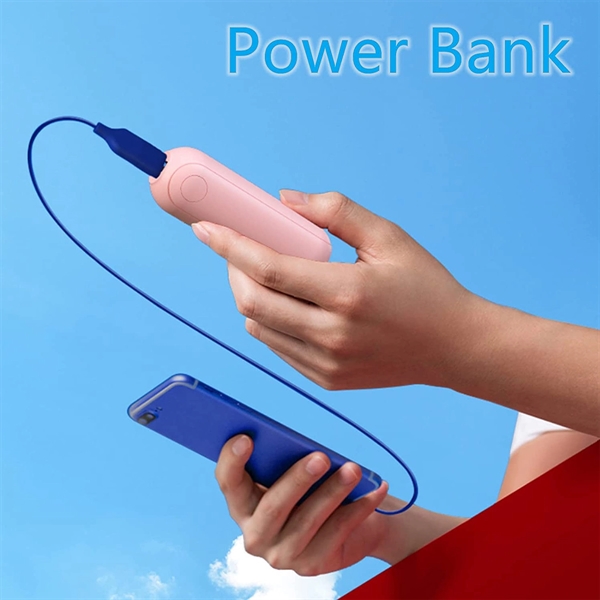 Portable Handheld Mini Fan with Power Bank - Portable Handheld Mini Fan with Power Bank - Image 2 of 4