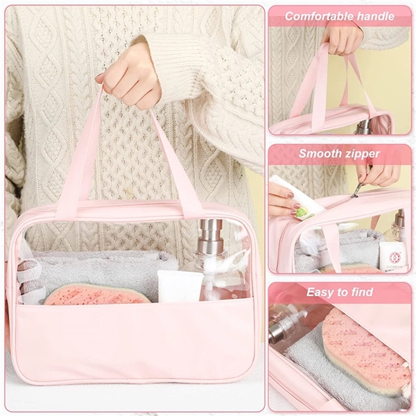 Travel Clear Cosmetic Makeup Beauty Bag Toiletry Organizer - Travel Clear Cosmetic Makeup Beauty Bag Toiletry Organizer - Image 2 of 5
