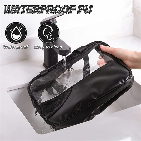 Travel Clear Cosmetic Makeup Beauty Bag Toiletry Organizer - Travel Clear Cosmetic Makeup Beauty Bag Toiletry Organizer - Image 3 of 5