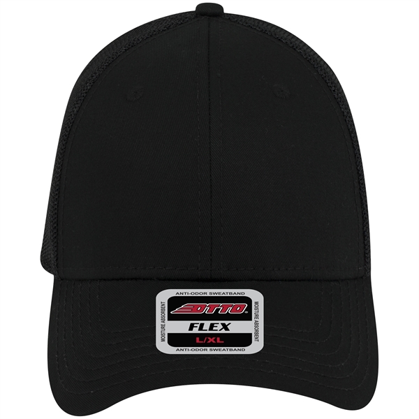 Flex 6 Panel Low Profile Mesh Back Trucker Hat - Flex 6 Panel Low Profile Mesh Back Trucker Hat - Image 2 of 10