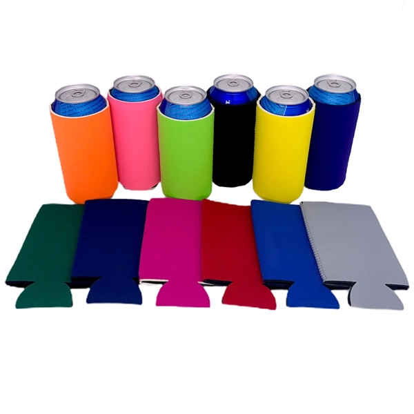Tall Collapsible Neoprene Can Cooler 6.29" x 3.54" - Tall Collapsible Neoprene Can Cooler 6.29" x 3.54" - Image 3 of 3