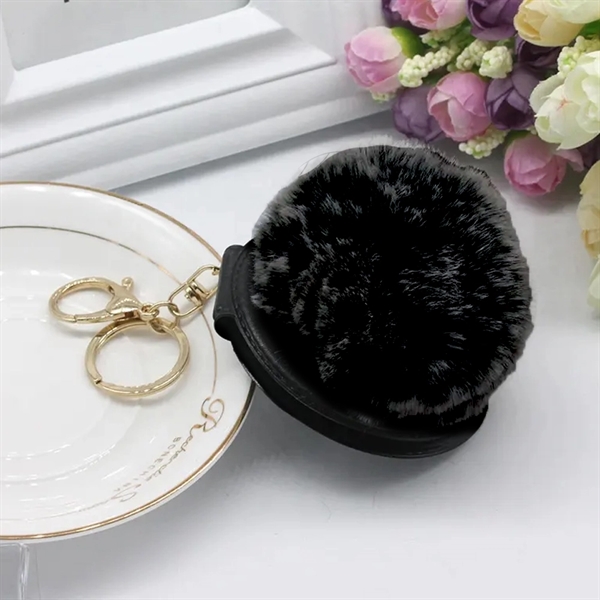 Pom Mirror Keychain With Printed Tag - Pom Mirror Keychain With Printed Tag - Image 1 of 12