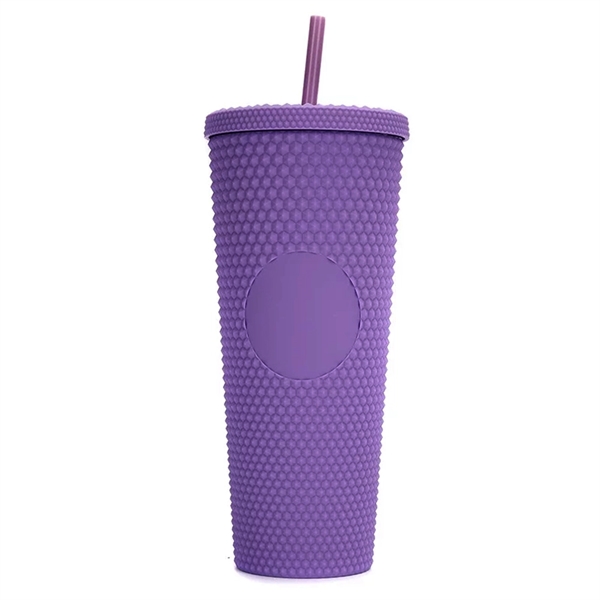 Sprayed Rubber Full Color Tumbler 24OZ - Sprayed Rubber Full Color Tumbler 24OZ - Image 6 of 10