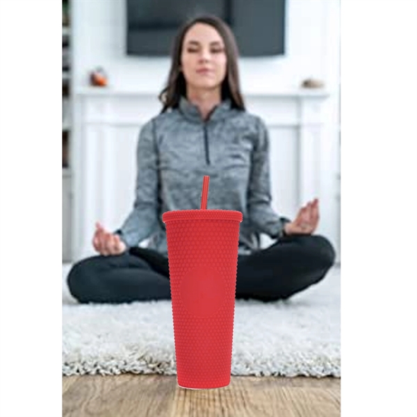 Sprayed Rubber Full Color Tumbler 24OZ - Sprayed Rubber Full Color Tumbler 24OZ - Image 2 of 10