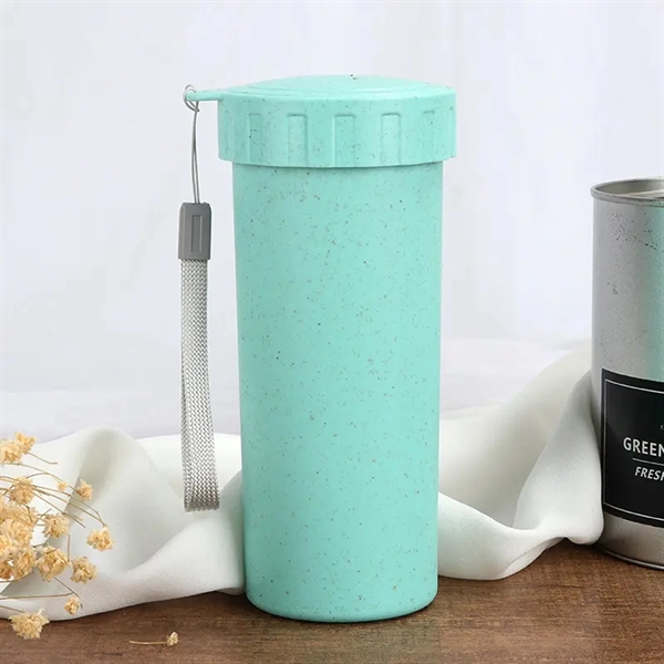 Eco-Friendly Wheat Straw Tumbler 12 Oz - Eco-Friendly Wheat Straw Tumbler 12 Oz - Image 4 of 8