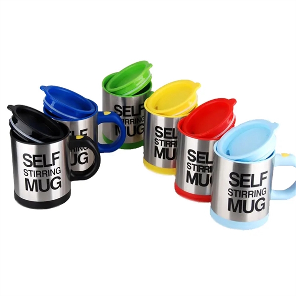 BlendMaster Self-Stirring Stainless Steel coffee mug 13.5 Oz - BlendMaster Self-Stirring Stainless Steel coffee mug 13.5 Oz - Image 1 of 8