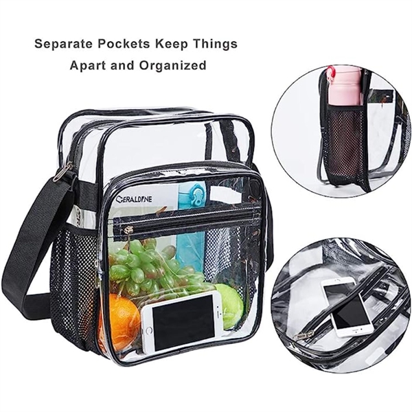 Clear Crossbody purse Stadium Approved Messenger Bag - Clear Crossbody purse Stadium Approved Messenger Bag - Image 0 of 2