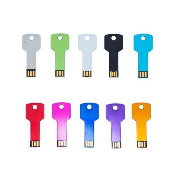 Ultra-Thin Key Shaped Usb Flash Drive - Ultra-Thin Key Shaped Usb Flash Drive - Image 0 of 4