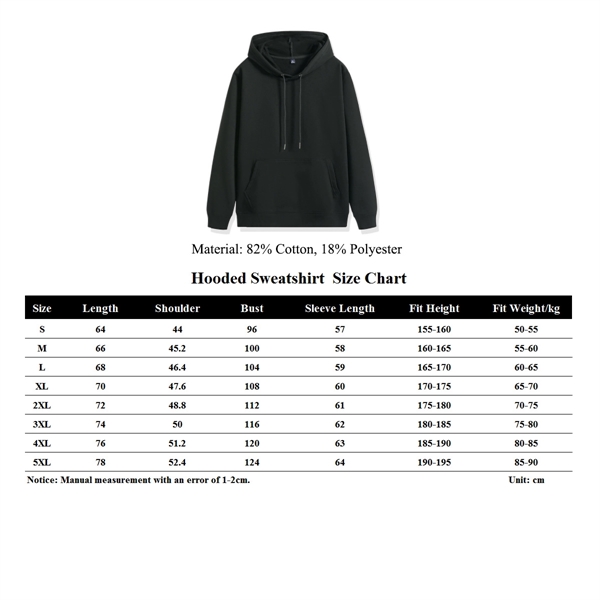 MOQ10 High Quality Unisex Pullover Hooded Sweatshirt - MOQ10 High Quality Unisex Pullover Hooded Sweatshirt - Image 2 of 2